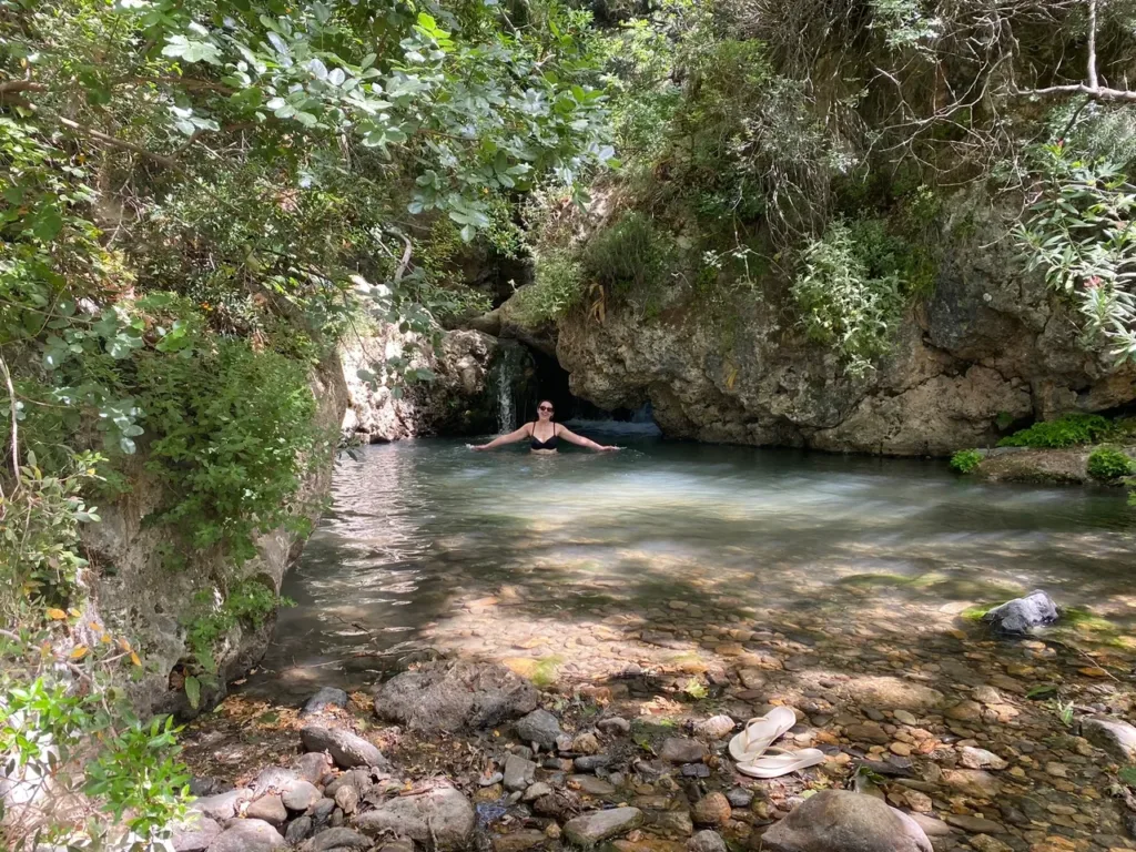 Life begins at the edge of your comfort zone, Paleochora, Greece