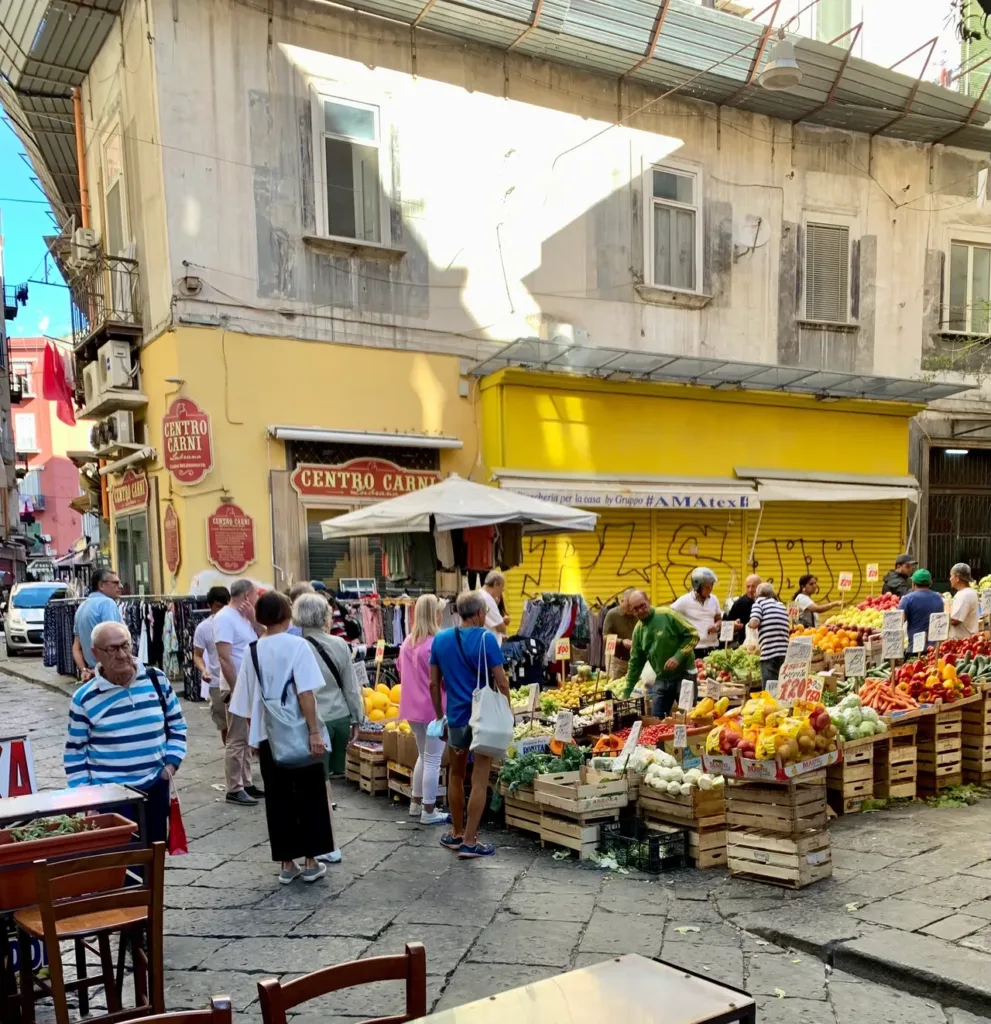 Local market in Naples