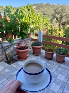Coffee in the garden