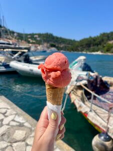 Strawberry sorbet